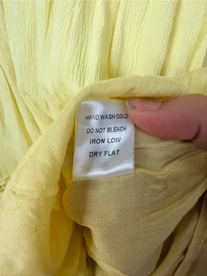Mable boho yellow sleeveless maxi tiered dress size large thumbnail 6