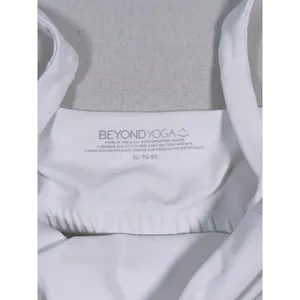 Beyond Yoga Spacedye Square Neck Sports Bra Tank Top XL White Yoga Pilates Gym thumbnail 4