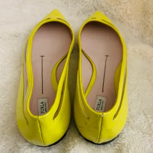 Furla Yellow Pointed Flats Size 36 thumbnail 2