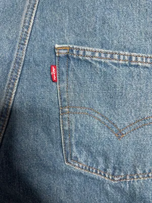 Levi’s Medium Wash Straight Leg Denim Jeans Overalls Women’s Size Medium thumbnail 5