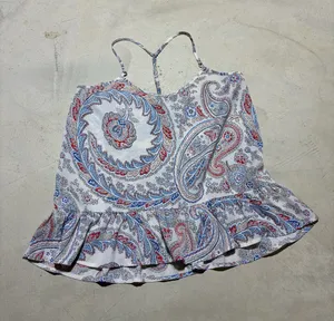 Abercrombie & fitch Paisley Print Spaghetti Strap Tank small thumbnail 1