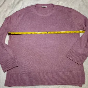 Ella Moss Women's Crewneck Super Soft Cozy Long Sleeve Sweater‎ Purple Size M thumbnail 4