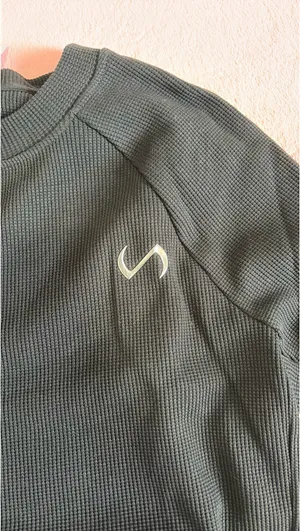 TLF waffle knit crewneck Black thumbnail 2