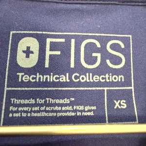 FIGS Navy Blue Technical Collection Bellery Scrub Jacket Zip Front Size XS thumbnail 3