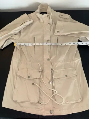 Eden Society Beige Utility Cargo Jacket Size Large Tan thumbnail 4