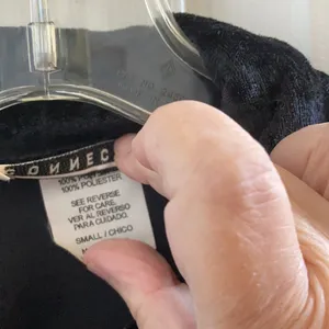 FINAL MARKDOWN Western connection crushed velvet blouse small Black thumbnail 4