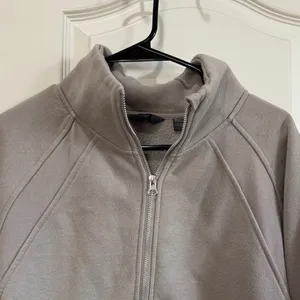 Danskin Light Gray Quarter-Zip Hoodie / J117 thumbnail 2