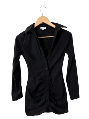 REVOLVE x Superdown Colette Ruched Button Up Long Sleeve Mini Dress thumbnail 5
