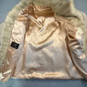 Sportowne Ultra Seal Faux Fur Coat Beige Jacket Women 10 Vintage Mobwife thumbnail 8