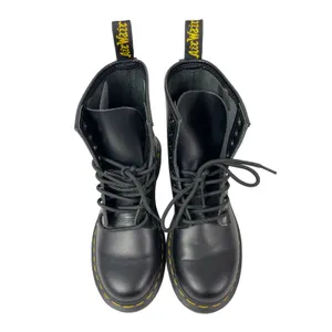 NEW Dr. Martens 1460 Womens Black Leather Round Toe Lace Up Combat Ankle Boots 7 thumbnail 2