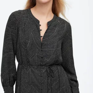 Madewell Tie-Waist Midi Dress in Dot Black‎ White sizs S NWT thumbnail 2