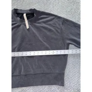 Lululemon Sweatshirt Womens Black Fleece Perfectly‎ Oversized Softstreme Sz 4 thumbnail 8