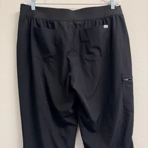 FIGS Black FREEx Lined Zamora High Waisted Womens‎ XL Tall Jogger Scrubs thumbnail 4