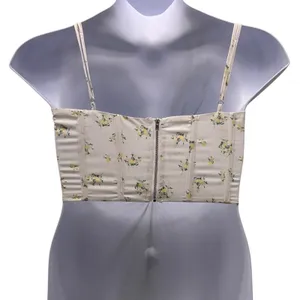 Floral Corset Top‎ Cream Small Yellow thumbnail 2