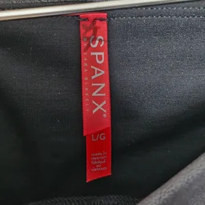 SPANX Faux Leather Leggings Size L Black Tummy Shaping‎ thumbnail 4