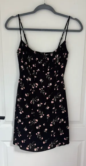 Aritzia Sunday Best Delilah Mini Dress is Black/Pink thumbnail 1