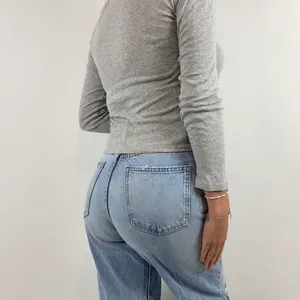Massimo Dutti Long Sleeve Cool Distressed Look Basic thumbnail 3