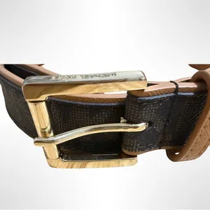 Michael Kors Brown and Gold Belt. Size M thumbnail 3