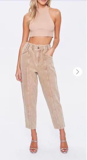 Forever 21 corduroy paper bag pants thumbnail 1