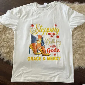 Source Unknown NWOT White Birthday Graphic Tee T-shirt Size Men M / Womens L thumbnail 2