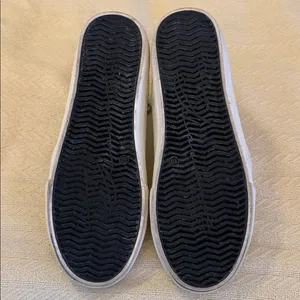 Vintage Havana White and Black High-Top Sneakers shoes with black suede toe 10 thumbnail 9