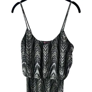 Y2K Seductions by Sirens Geometric‎ Print Maxi Dress Coastal Travel Resort XS thumbnail 3