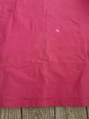 Johnny Was Pink Fish Patch T-Shirt Size 2X holes & stains in pics thumbnail 5