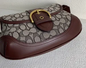 Coach Brown Soho Shoulder Bag Signature Jacquard thumbnail 6