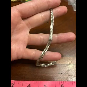 925 sterling silver braclet made in Italy 7.5 inch g42 4.86g thumbnail 3