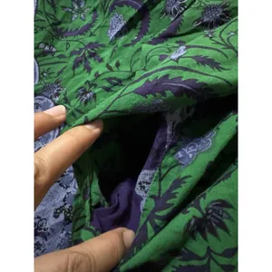 Chic Only Necessities Green Purple Floral Moo Moo Gown ‎ BabyDoll Pockets 14/16 thumbnail 4