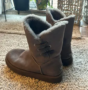 Constantine charcoal grey boots thumbnail 1