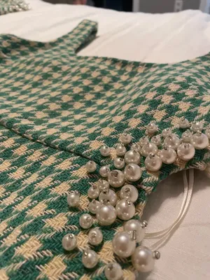 4S13NNA Pearl houndstooth dress thumbnail 4