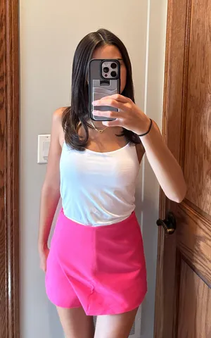 ZARA Hot Pink  Skort thumbnail 1