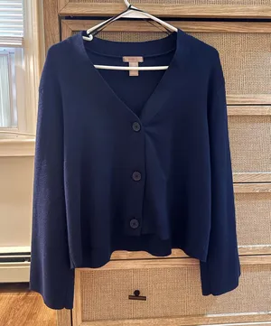 Navy Blue Cardigan thumbnail 1
