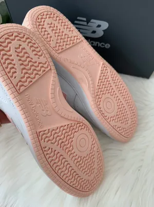 New Balance BB80 Low-Top Leather Sneakers, White/Pink Rose, Size 10/EU41.5 thumbnail 7