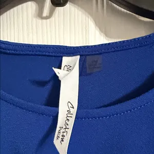 NY Collection Royal Blue Blouse thumbnail 2