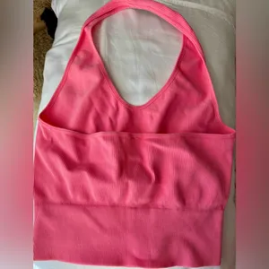 NWOT pink halter bra top M thumbnail 2