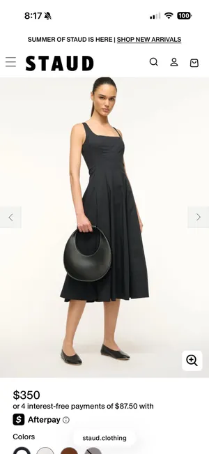 Staud black moon purse  thumbnail 2
