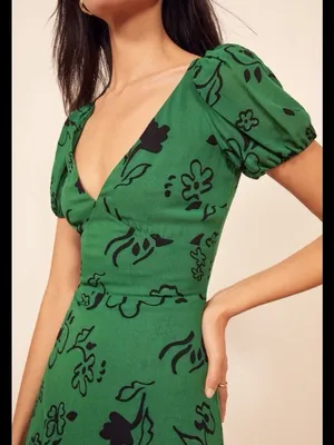 Reformation Kacey Dress in Carrie Print Size 4 thumbnail 3