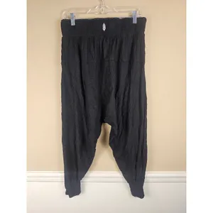 Free People Movement Womens Black Can't Handle‎ This Harem Pants Medium thumbnail 2