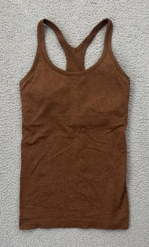 Lululemon Ebb To Street Tank Top Roasted Brown Athletic Athleisure Women's 6 thumbnail 1