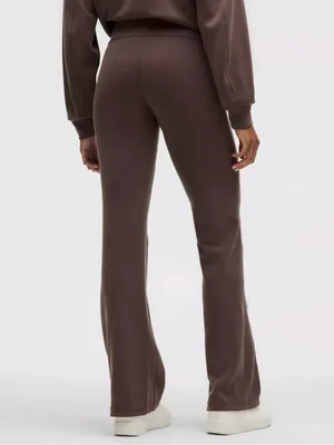 Lululemon Espresso Brown Ribbed Softstreme Athletic Flare Pants Women’s Size 14 thumbnail 2