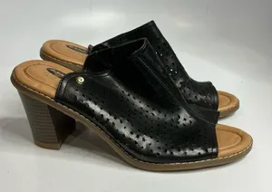 Dr. Scholl’s Promise True Comfort heeled mules faux leather black size 9‎ thumbnail 1