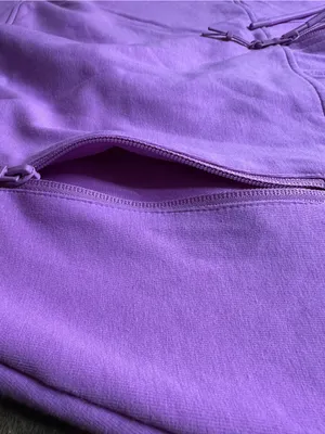 Old Navy Active Women's Medium Purple Quarter Zip Crop Sweatshirt Zipper Pockets thumbnail 8
