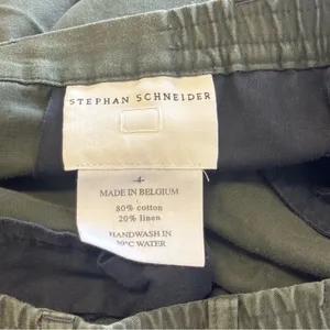 Stephan Schneider Women's Linen Blend European Dark Green Capris Pants Sz‎ 4 thumbnail 7