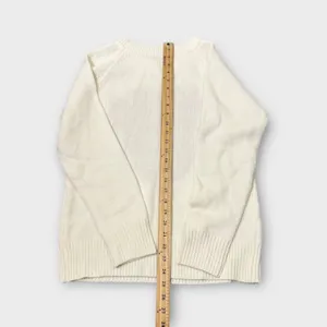 Cream Sweater Women S Red Heart Knit Pullover Valentines Day Cozy‎ Cute thumbnail 6