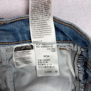Levi's 724 High Rise Straight Crop Jeans Women's 24 Light Wash Casual Denim euc thumbnail 10