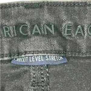 American Eagle Women's Black Skinny Jeans‎ Size 14 Long Stretch Mid Rise thumbnail 8