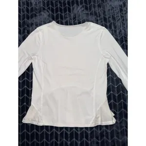 Lululemon Women's White Look Ahead Run Long Sleeve Size 6 thumbnail 2
