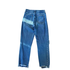 Abercrombie & Fitch The Mom High‎ Rise Distressed Jeans Medium Wash Blue Size 26 thumbnail 2